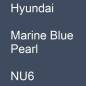 Preview: Hyundai, Marine Blue Pearl, NU6.